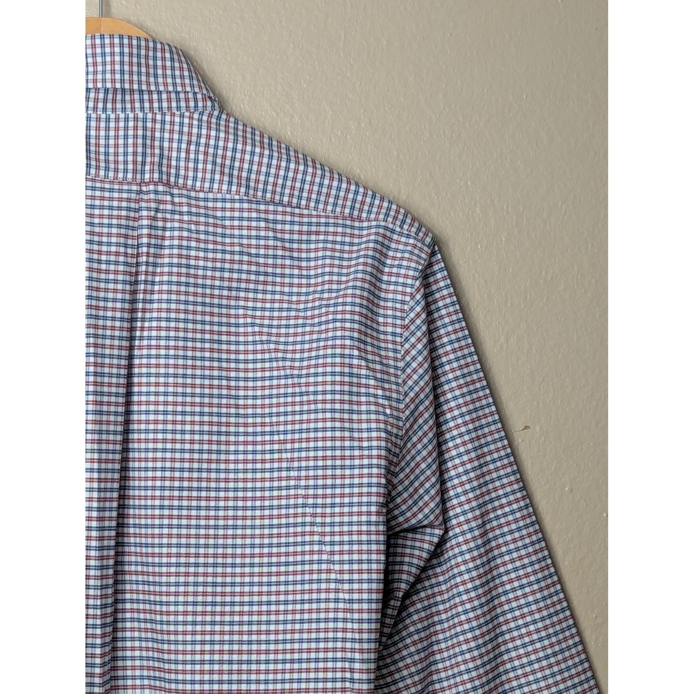 Brooks Brothers Gingham Button Down Shirt Mens M Multi Check Non-Iron Stretch - Picture 14 of 16